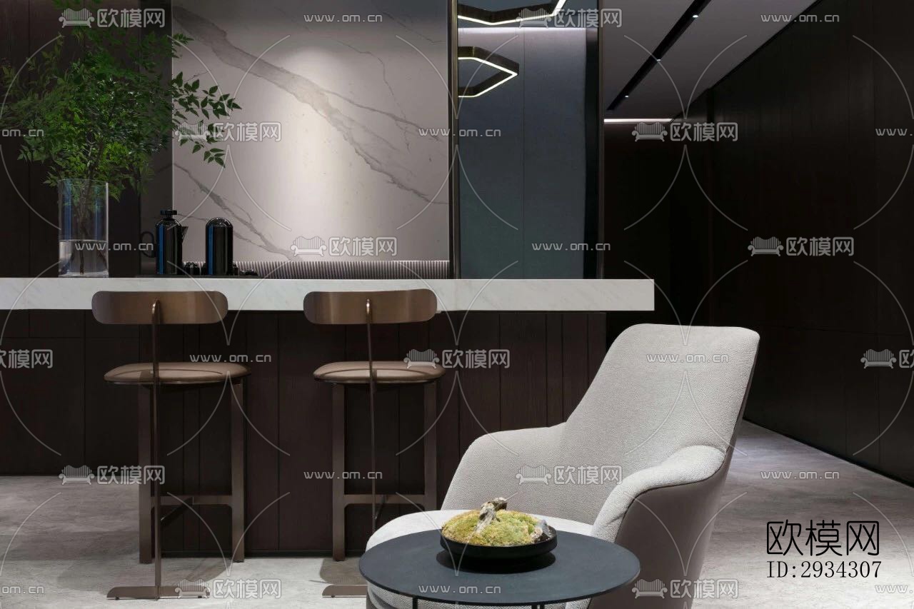 现代复式效果图下载（渲染图13）