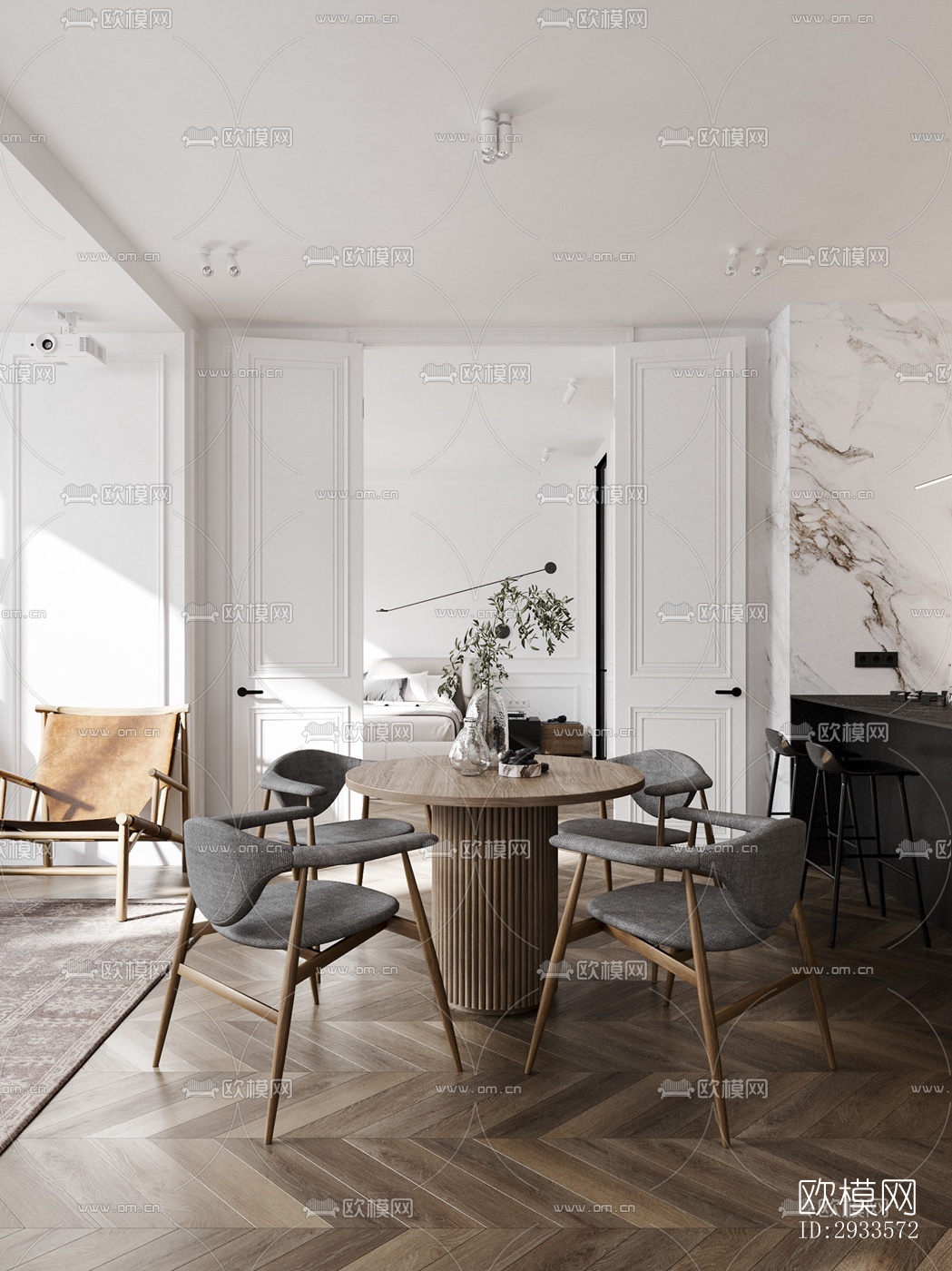 北欧公寓效果图下载（渲染图18）