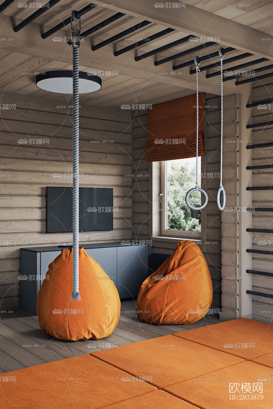 北欧别墅效果图下载（渲染图5）