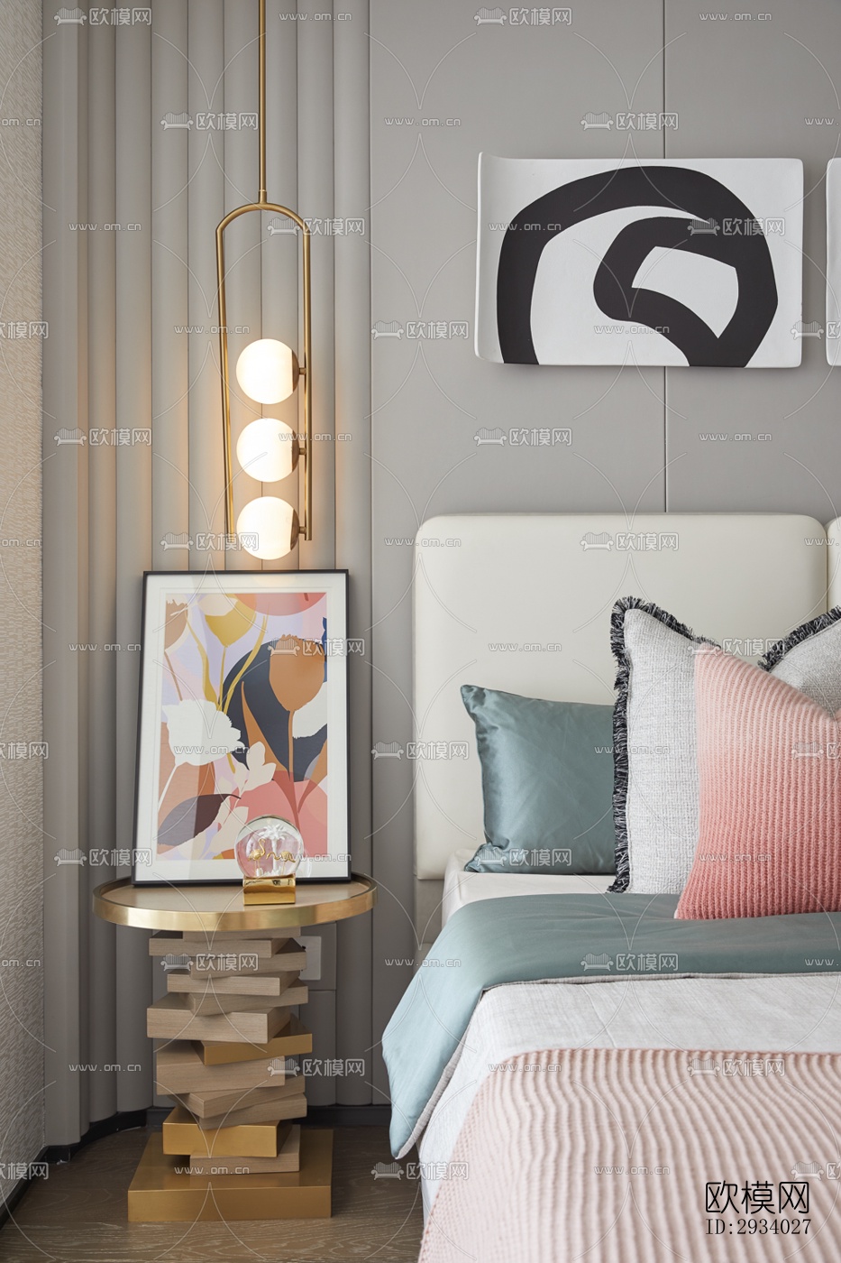 新中式别墅效果图下载（渲染图3）