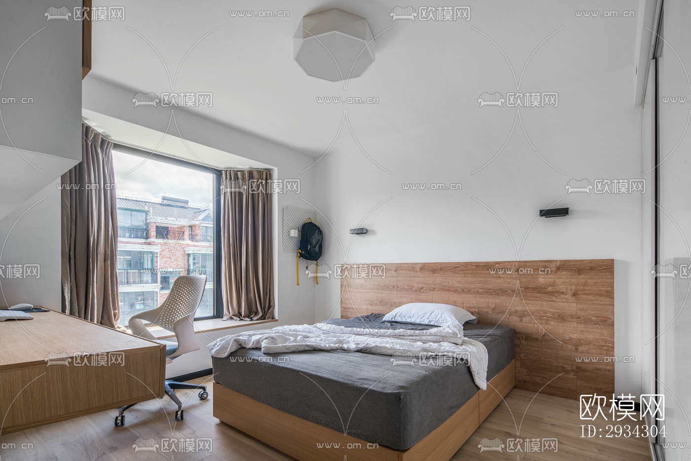 现代复式效果图下载（渲染图1）