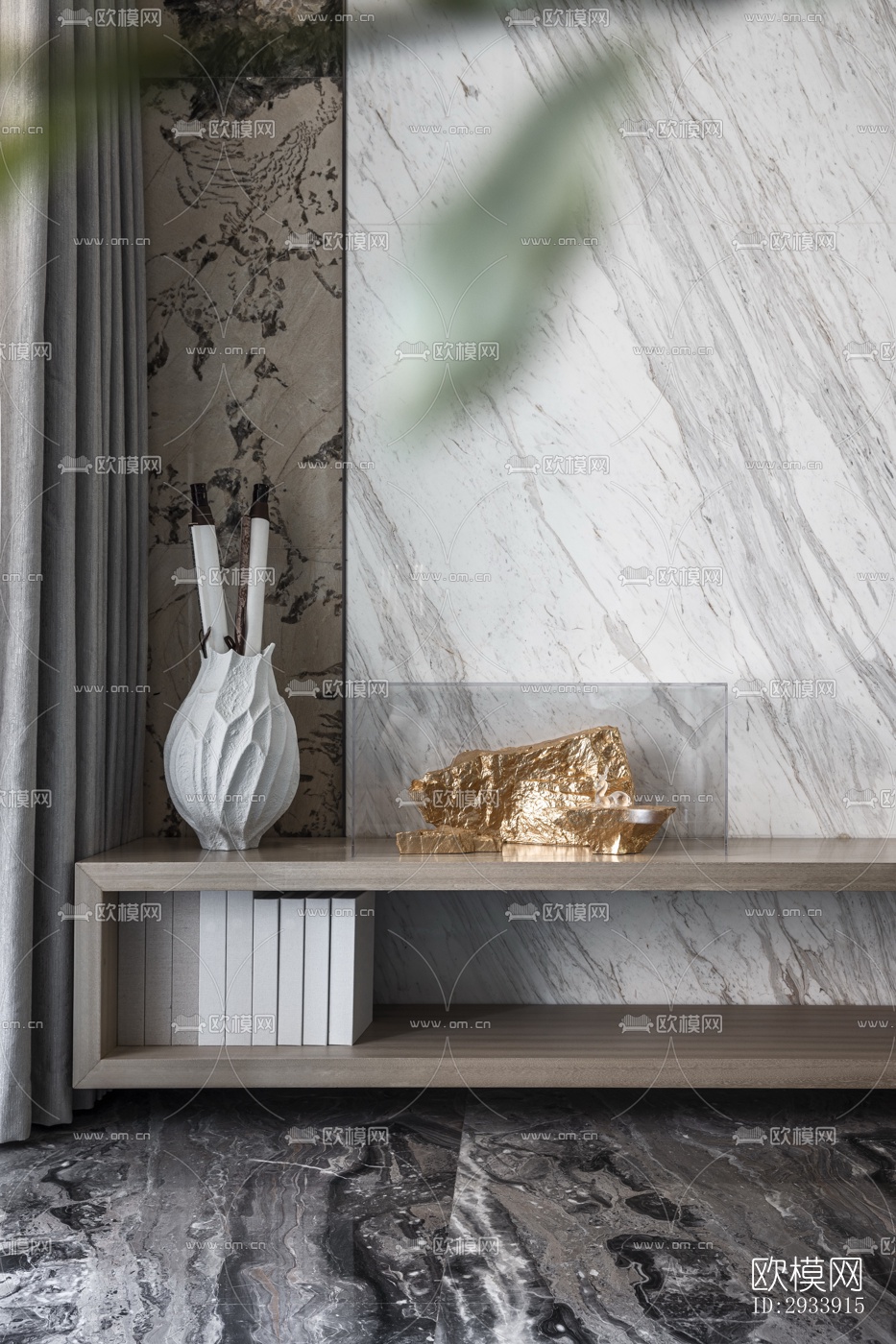 新中式别墅效果图下载（渲染图12）