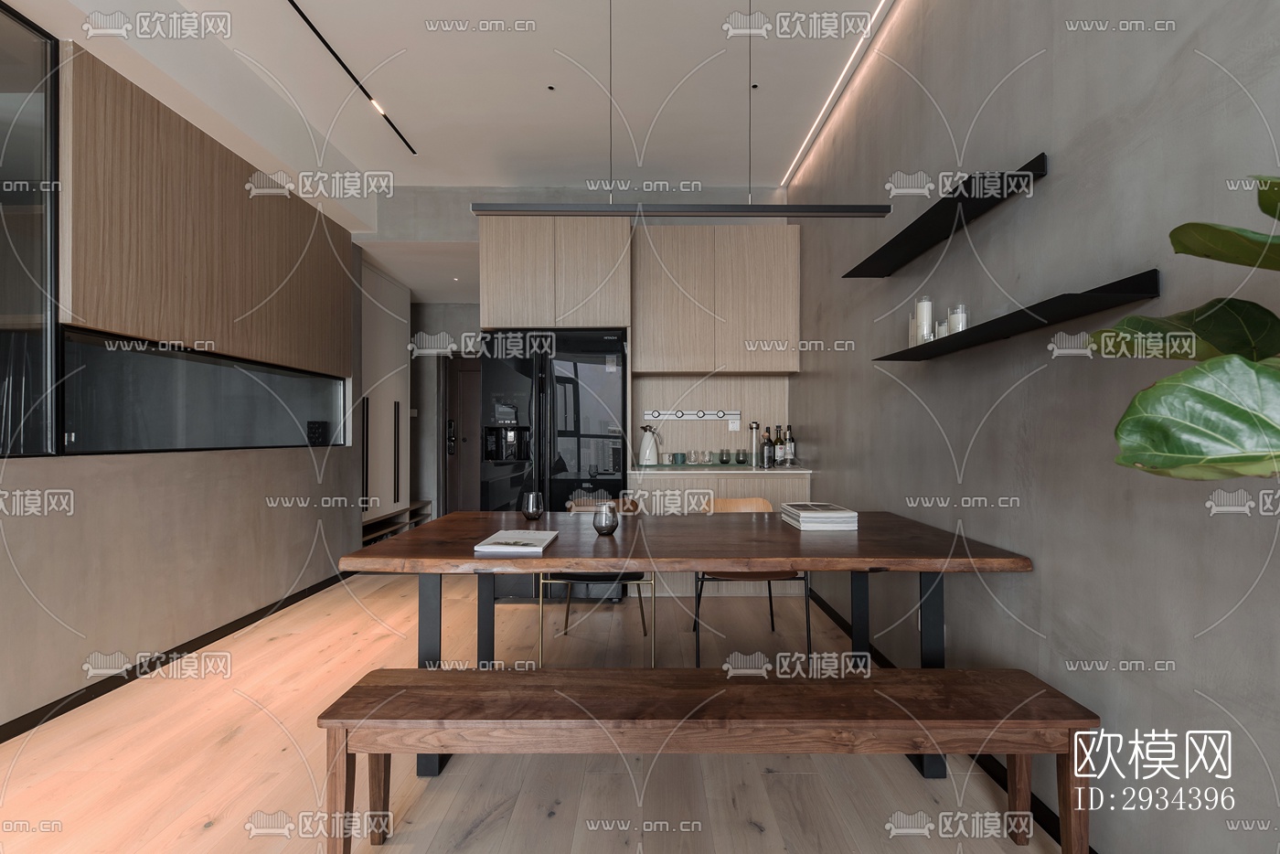 北欧平层效果图下载（渲染图12）