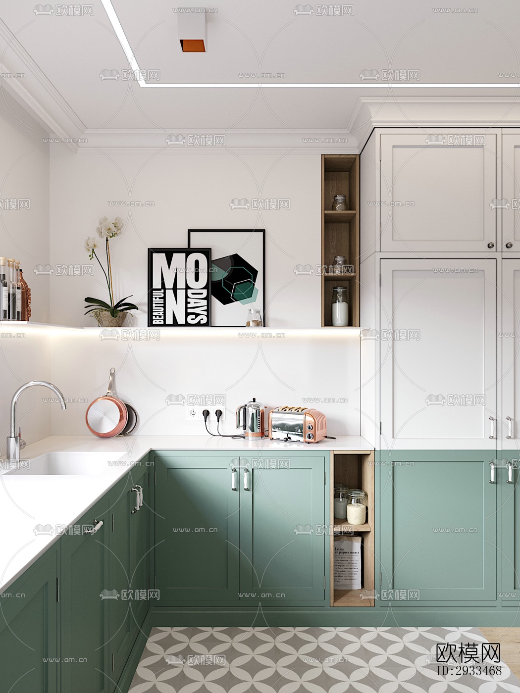 北欧公寓效果图下载（渲染图3）