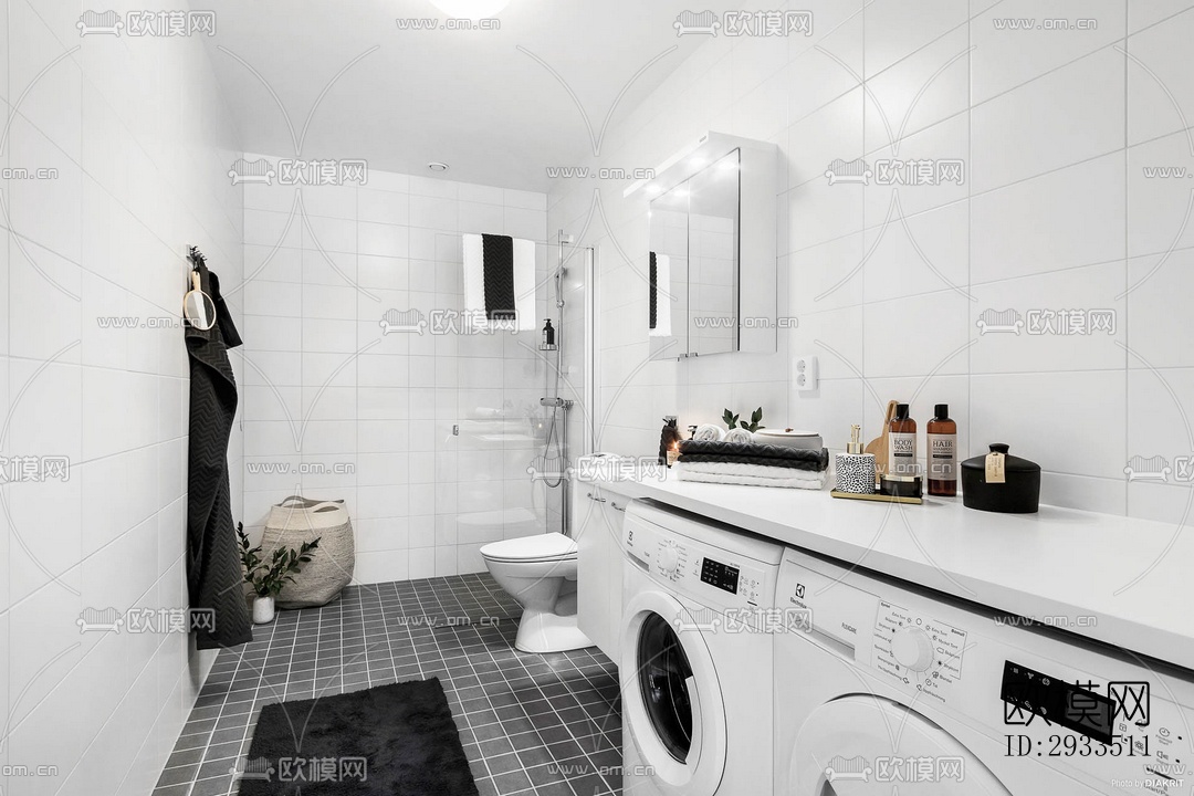 北欧公寓效果图下载（渲染图10）