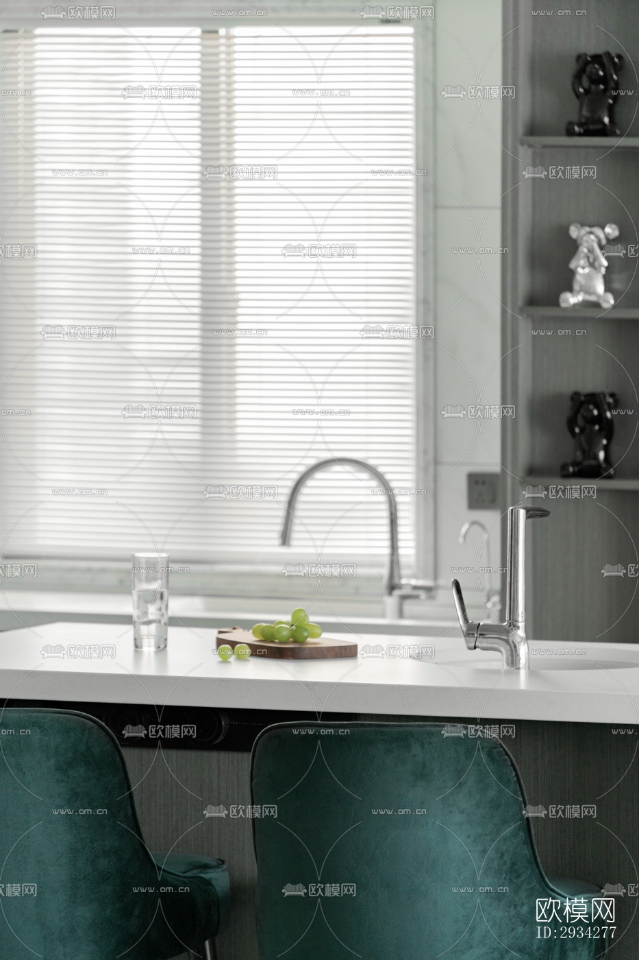 现代复式效果图下载（渲染图3）