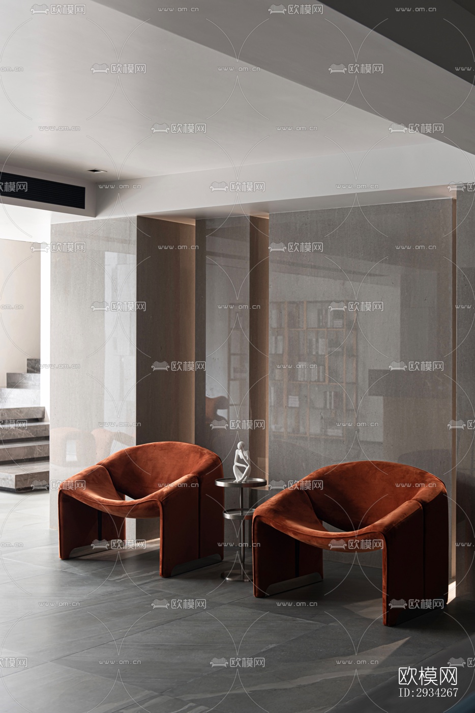 现代复式效果图下载（渲染图5）