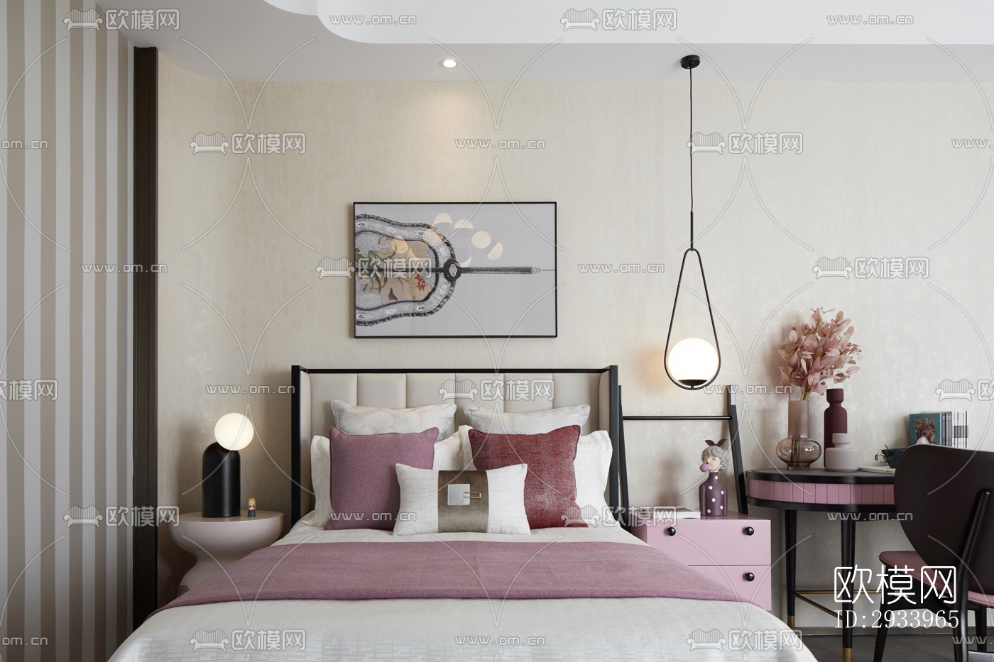 新中式别墅效果图下载（渲染图6）