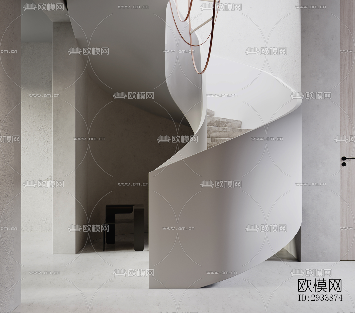 侘寂别墅效果图下载（渲染图7）