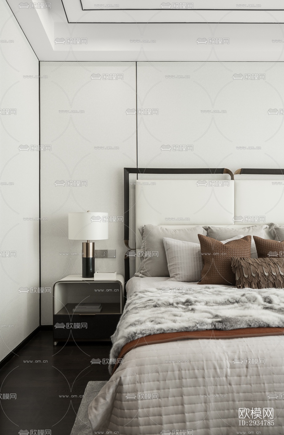 现代平层效果图下载（渲染图2）