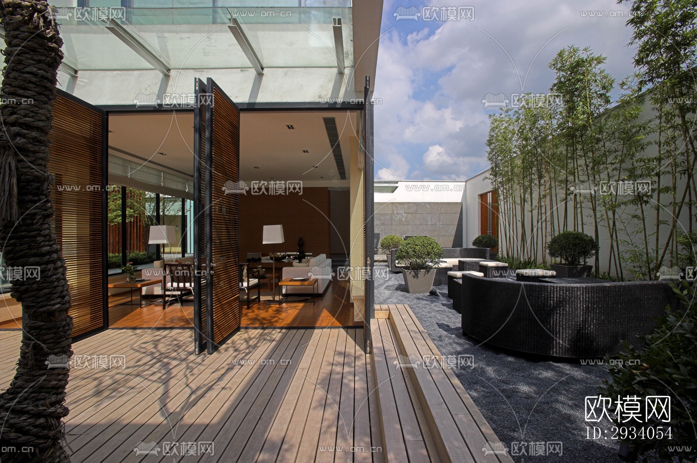 现代别墅效果图下载（渲染图1）