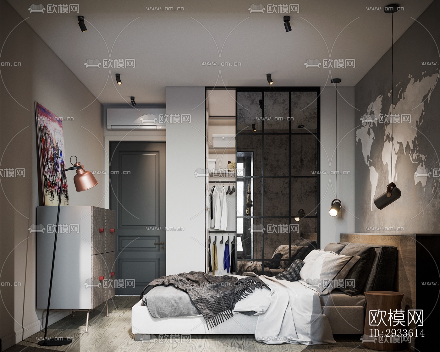 北欧公寓效果图下载（渲染图5）