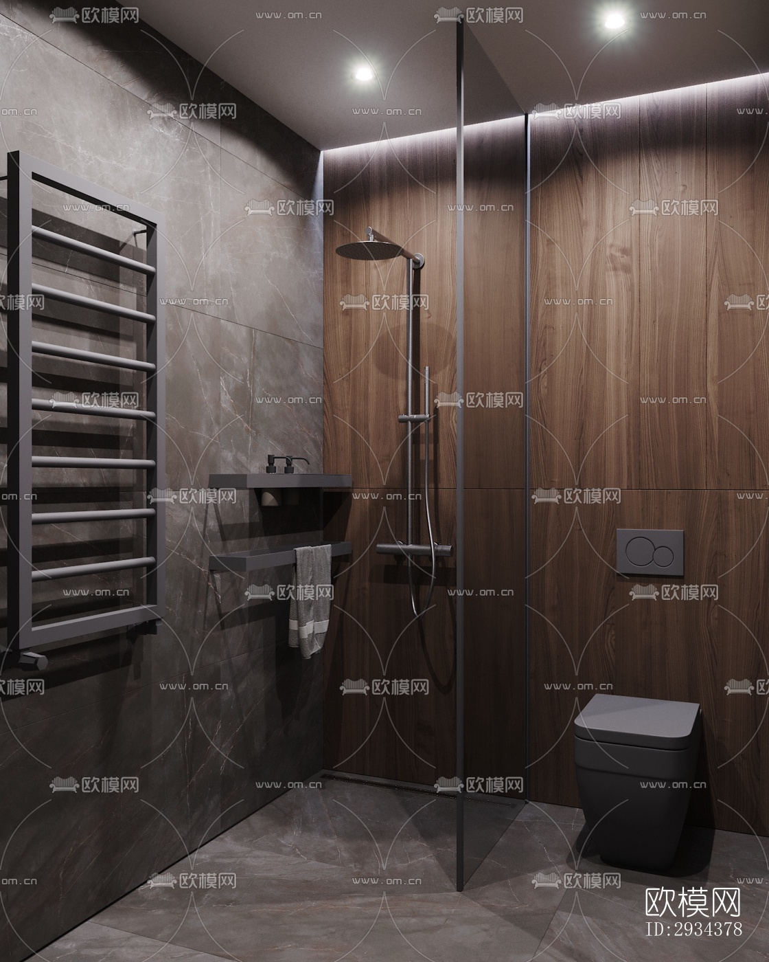 北欧平层效果图下载（渲染图2）