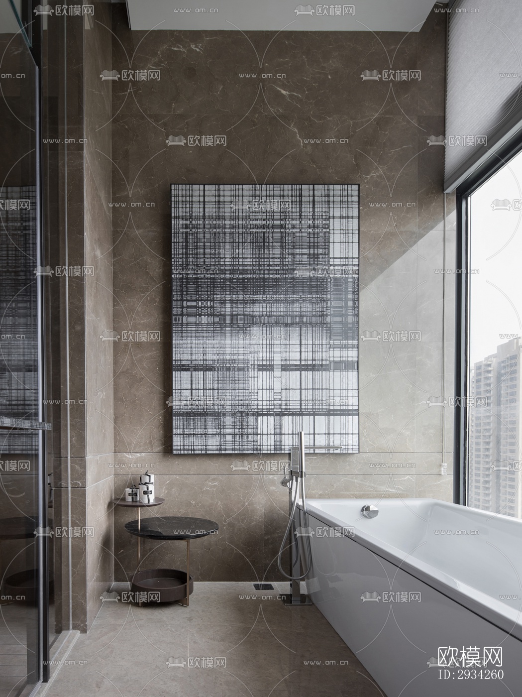 现代复式效果图下载（渲染图12）