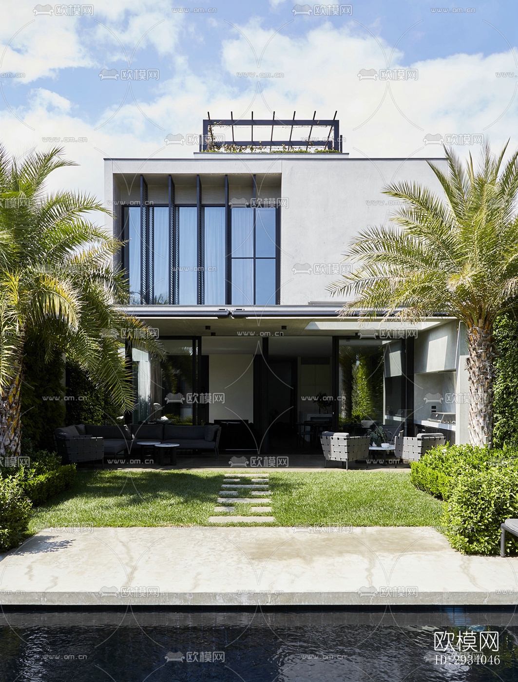 现代别墅效果图下载（渲染图5）