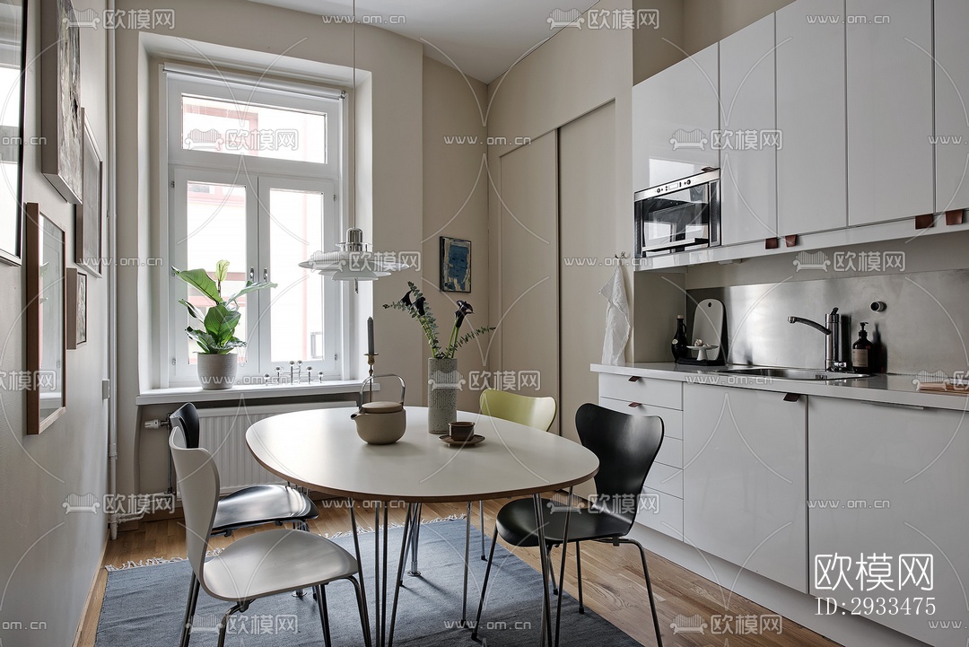 北欧公寓效果图下载（渲染图7）