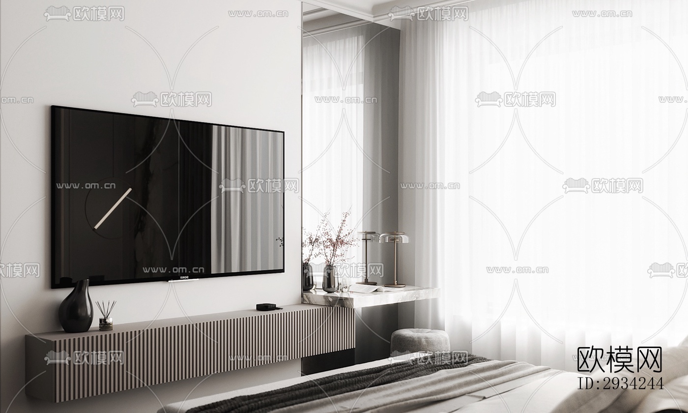 现代复式效果图下载（渲染图4）