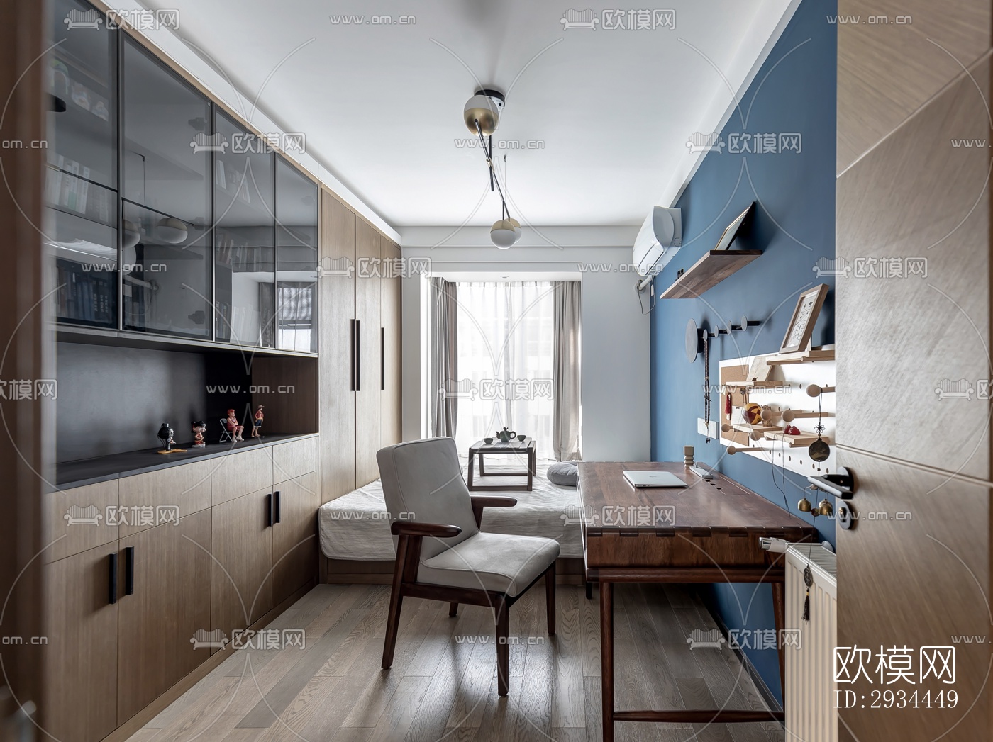 后现代平层效果图下载（渲染图8）