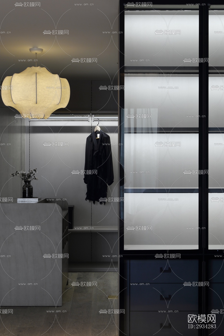 现代复式效果图下载（渲染图9）