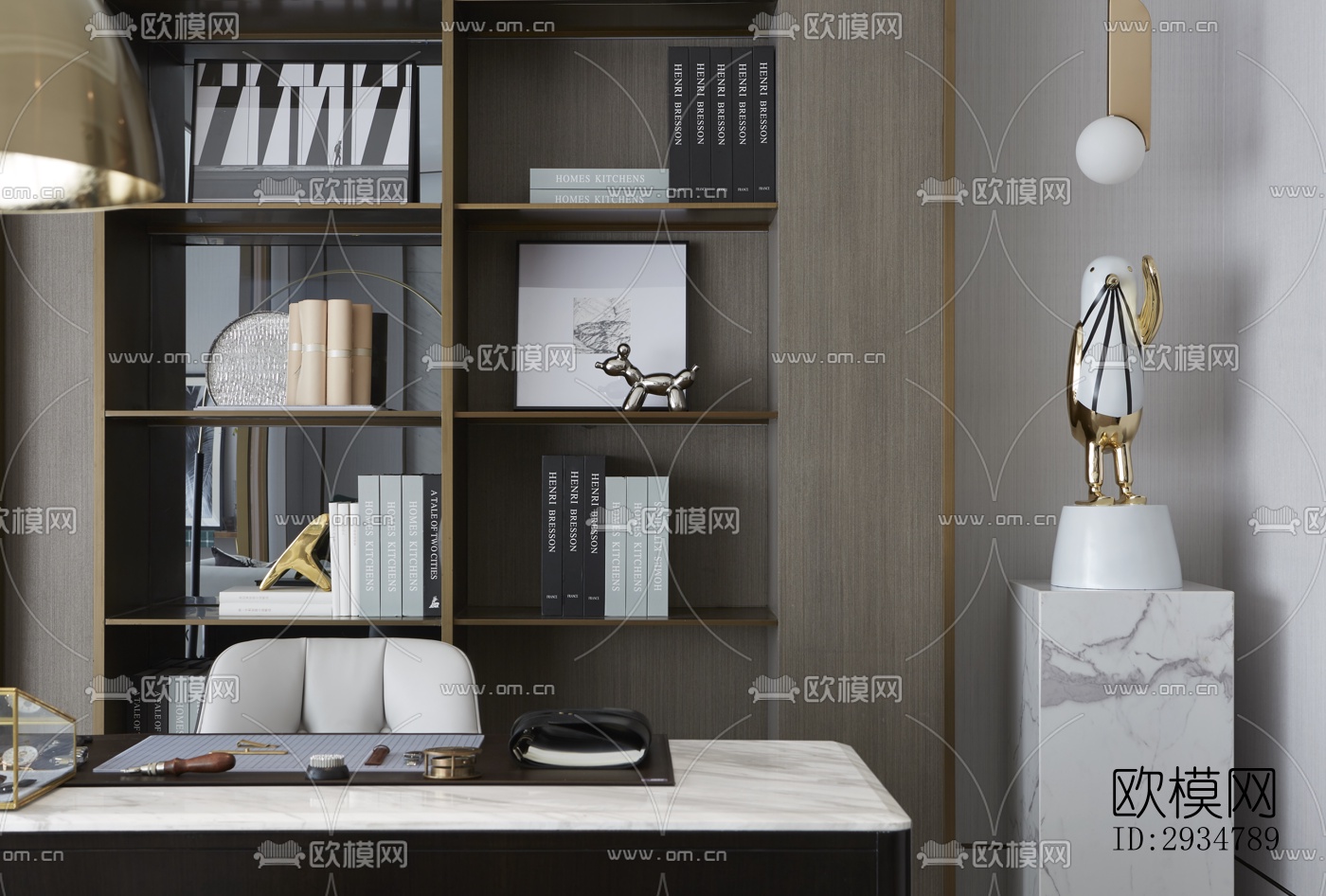 现代平层效果图下载（渲染图3）