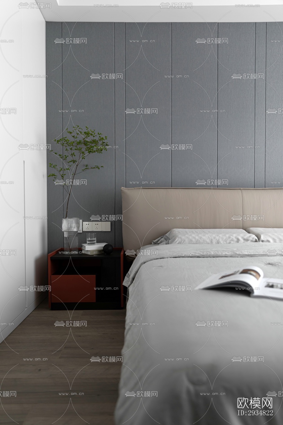 现代平层效果图下载（渲染图11）