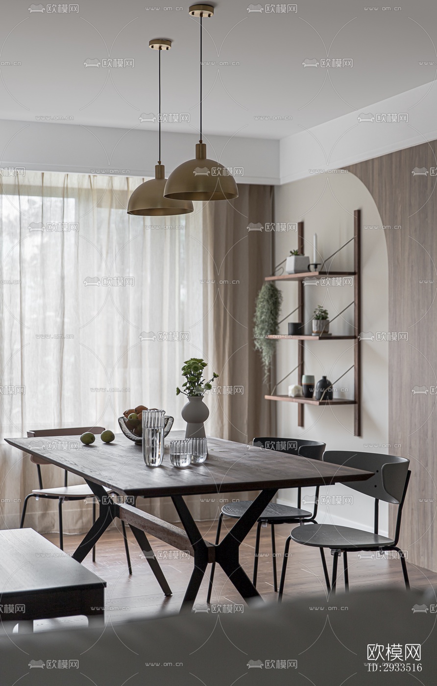 北欧公寓效果图下载（渲染图13）