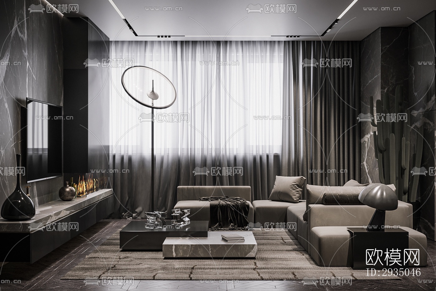 高级灰平层效果图下载（渲染图1）