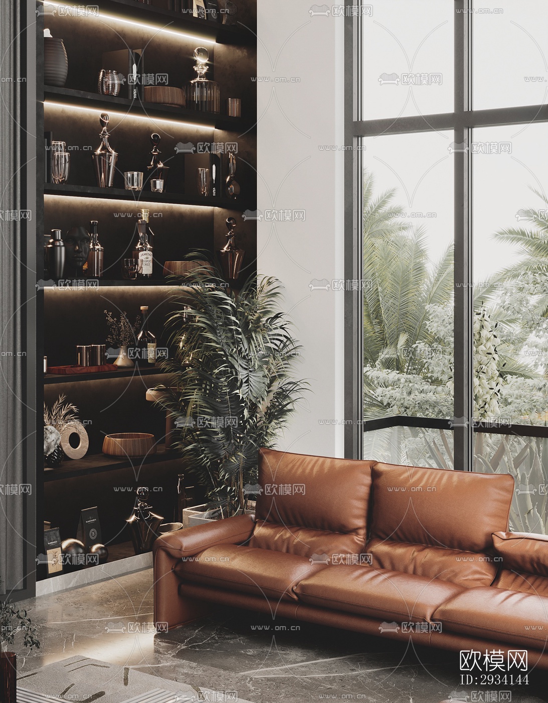 现代别墅效果图下载（渲染图1）