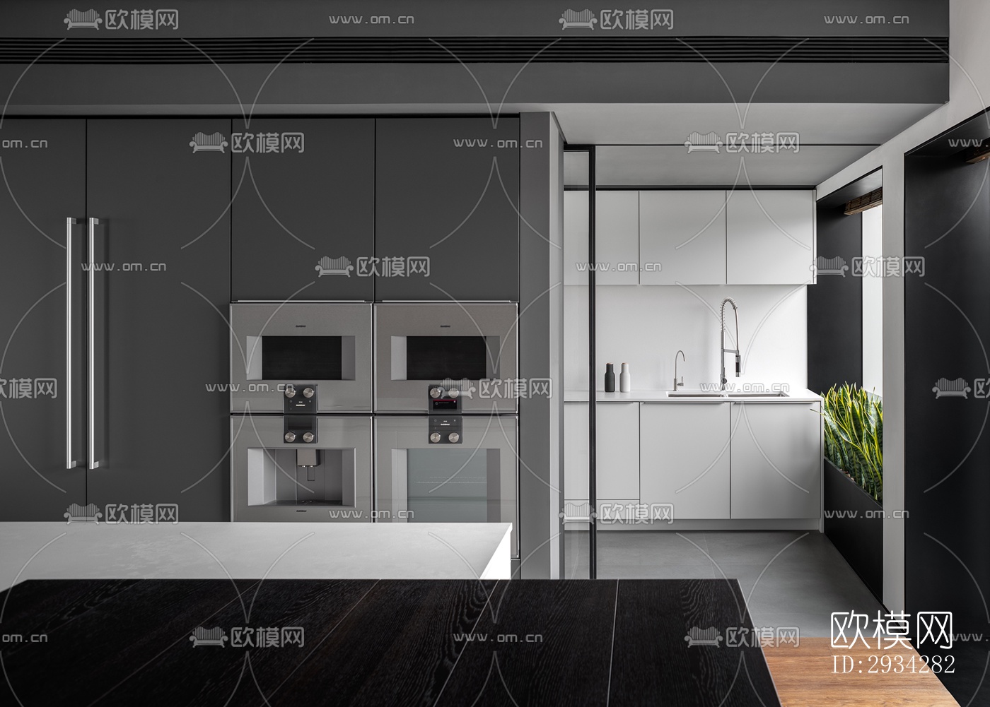 现代复式效果图下载（渲染图12）