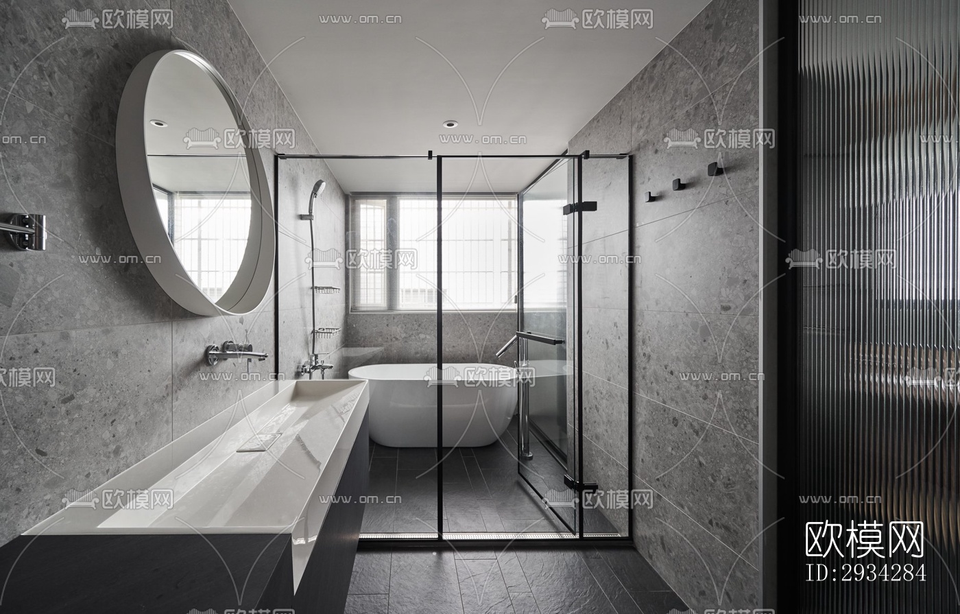 现代复式效果图下载（渲染图11）