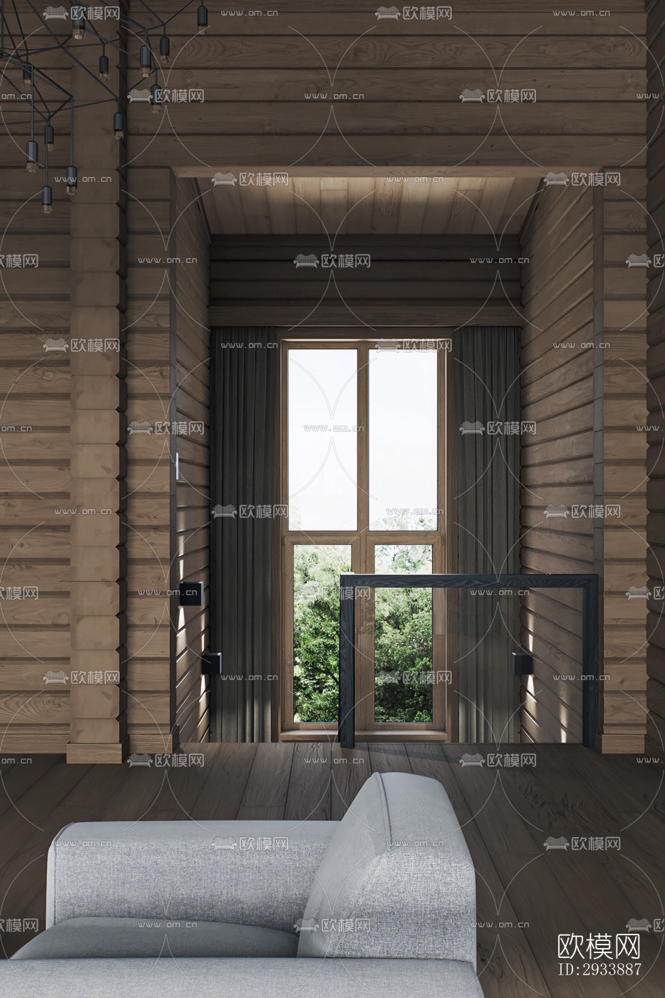 北欧别墅效果图下载（渲染图4）