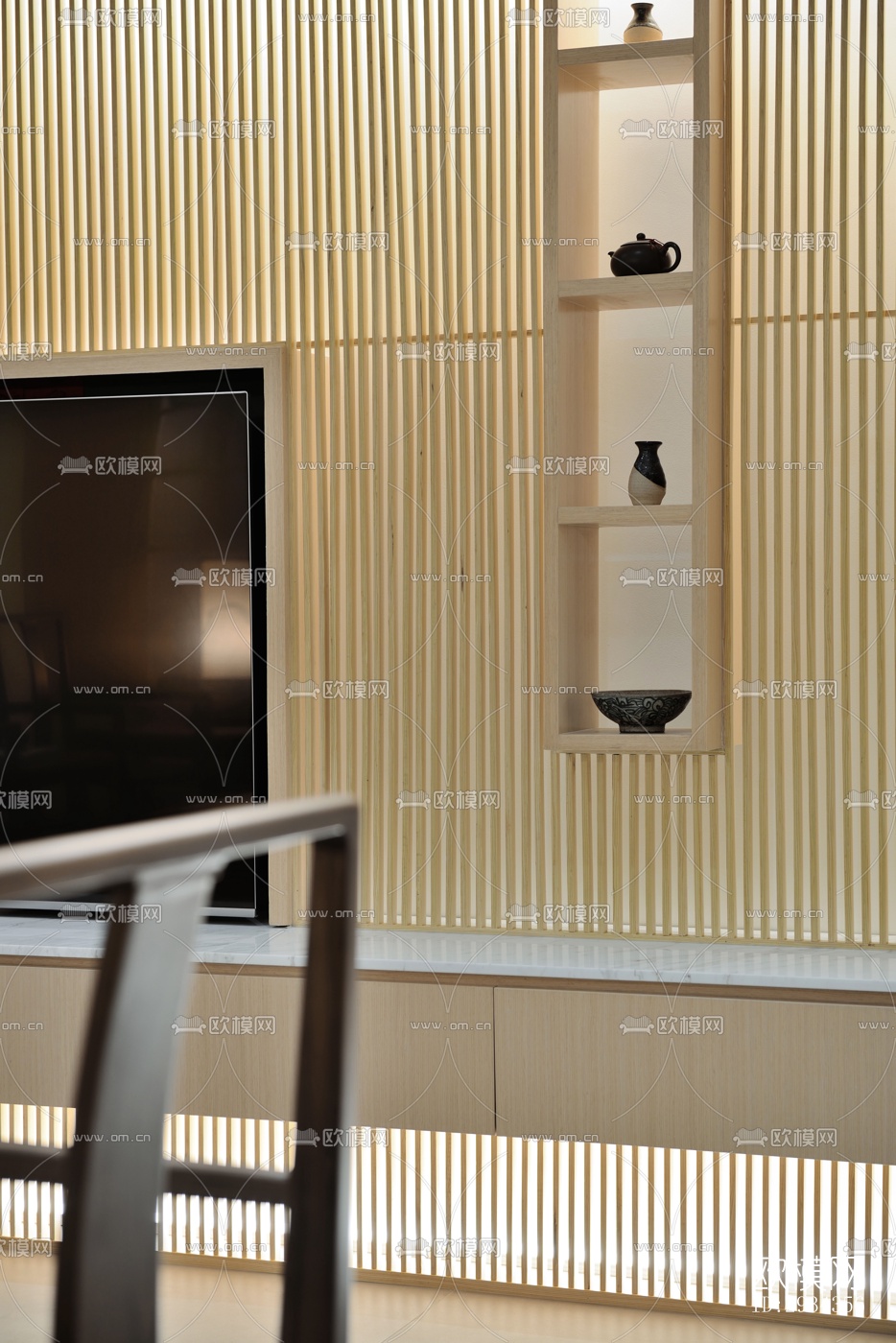 中式平层效果图下载（渲染图16）