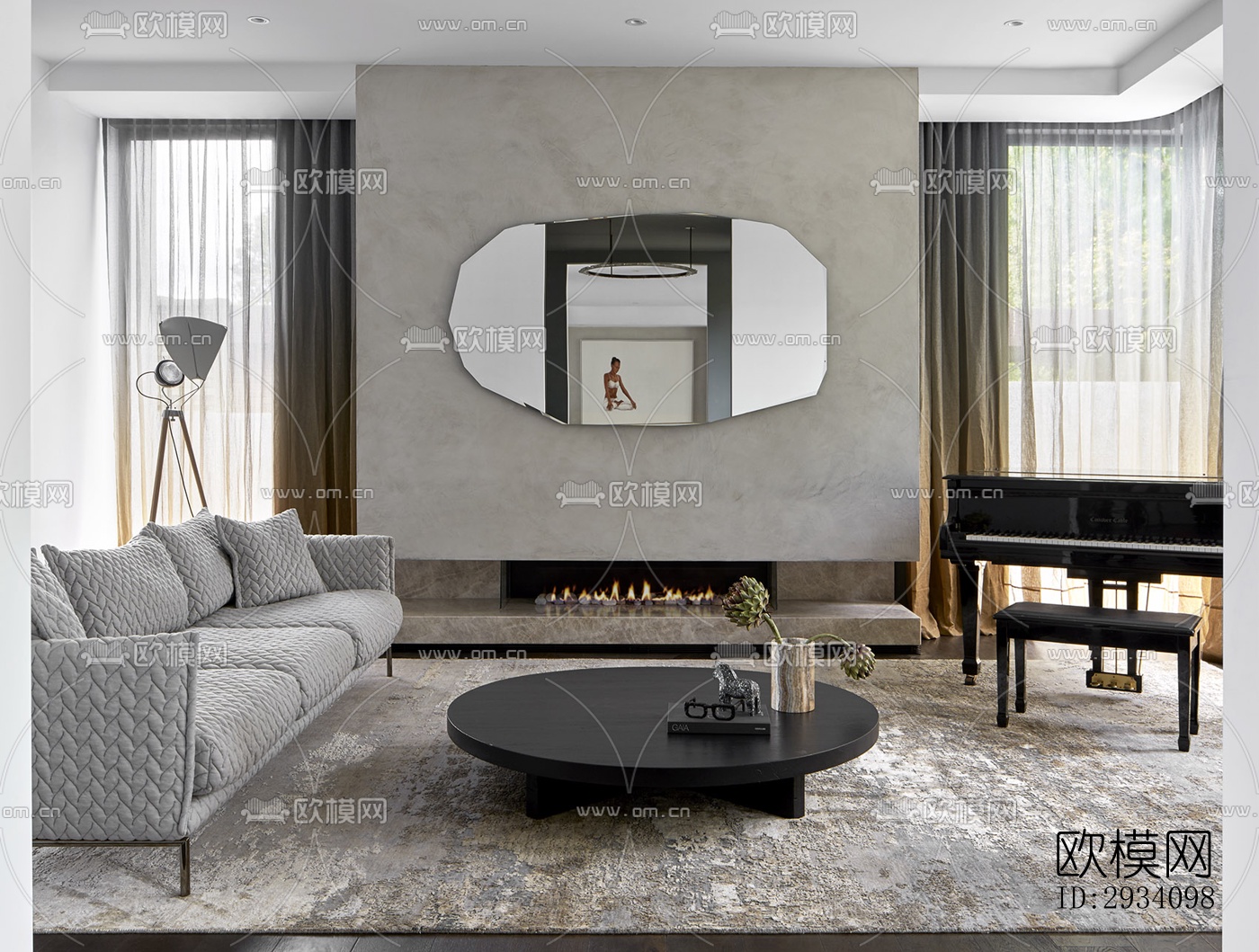 现代别墅效果图下载（渲染图3）