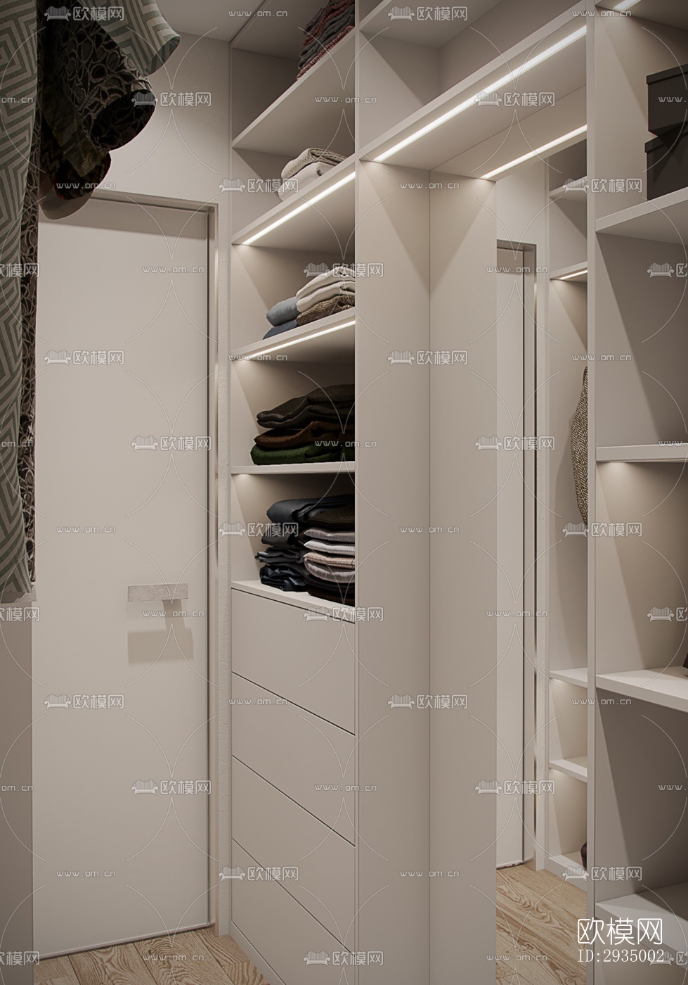 现代平层效果图下载（渲染图17）