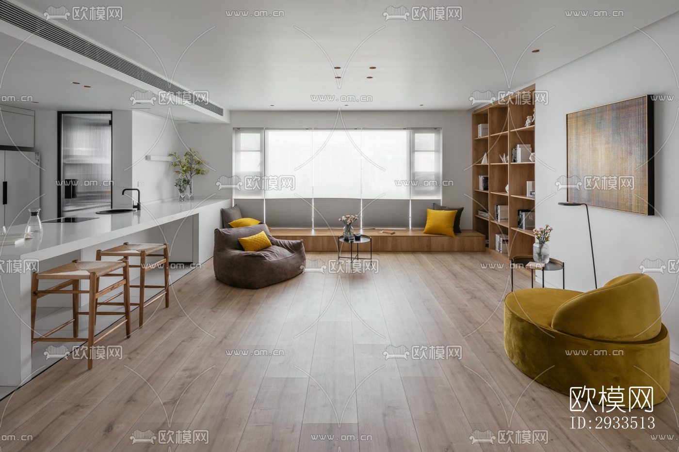 北欧公寓效果图下载（渲染图20）