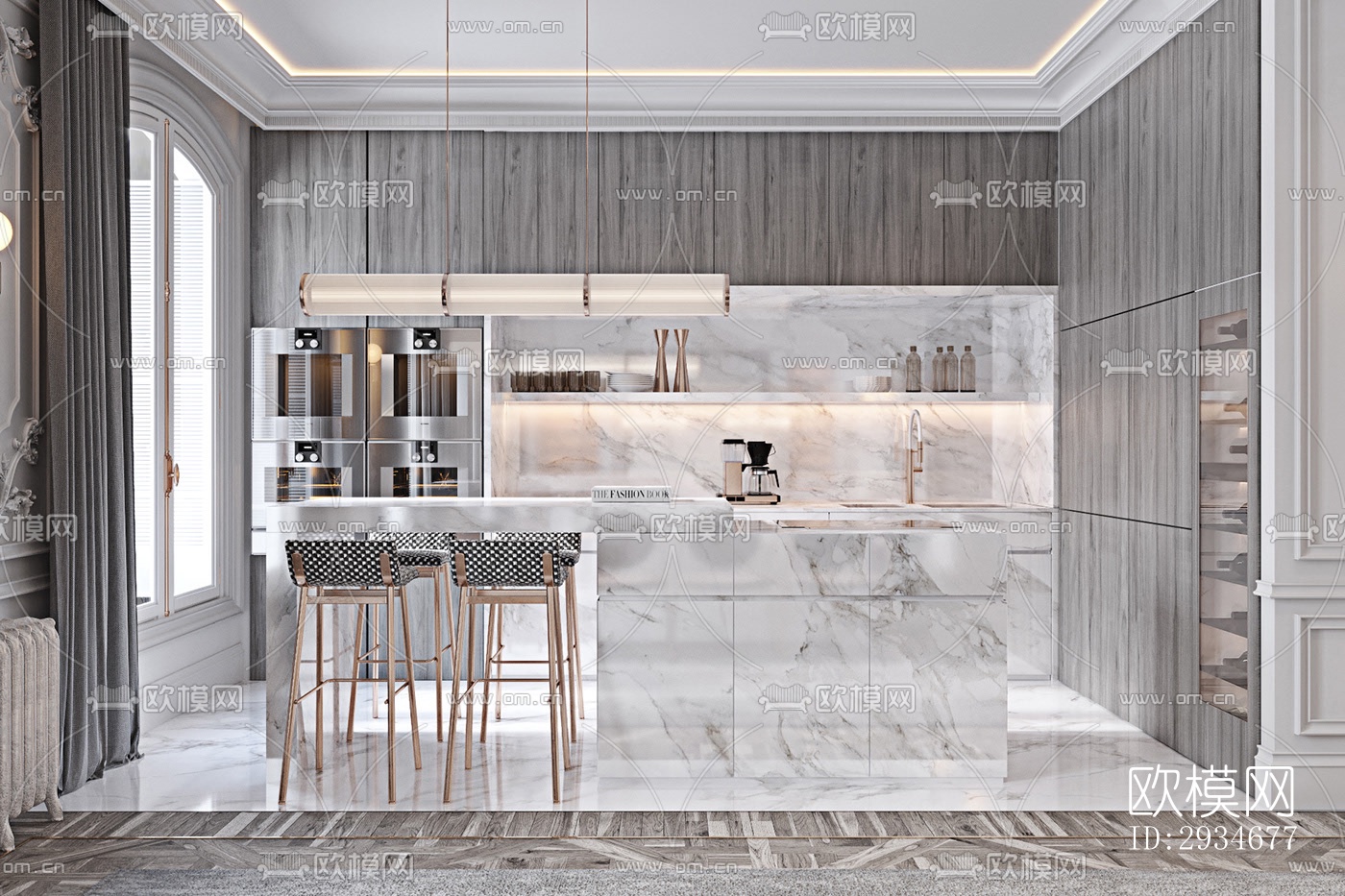 欧式平层效果图下载（渲染图20）