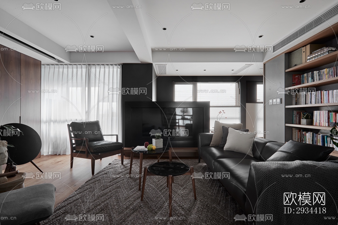 北欧平层效果图下载（渲染图10）