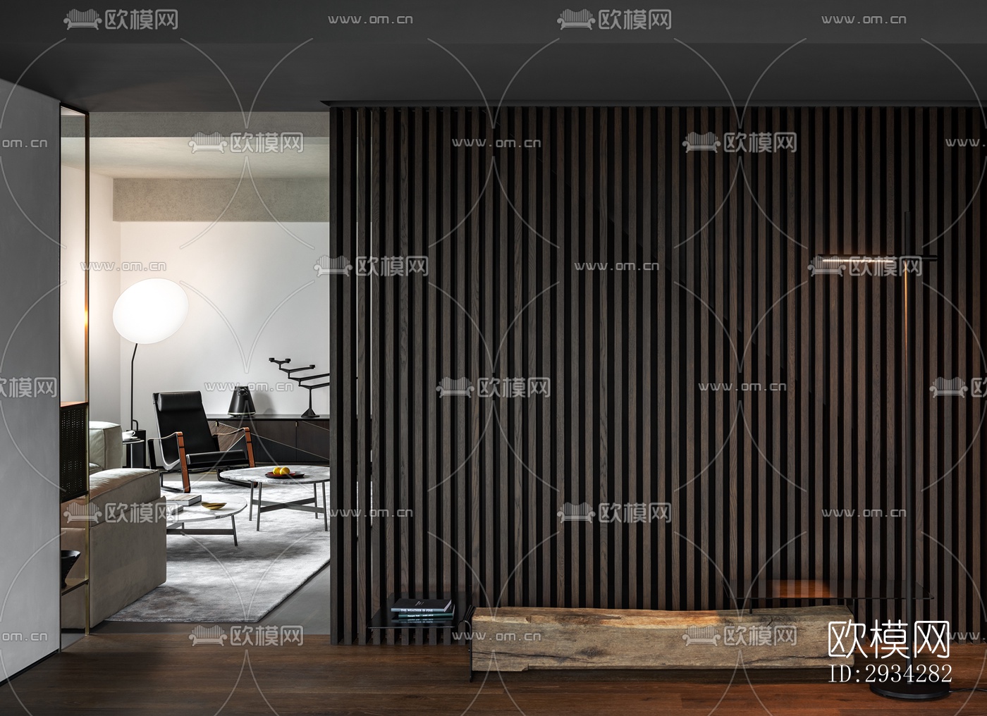 现代复式效果图下载（渲染图6）