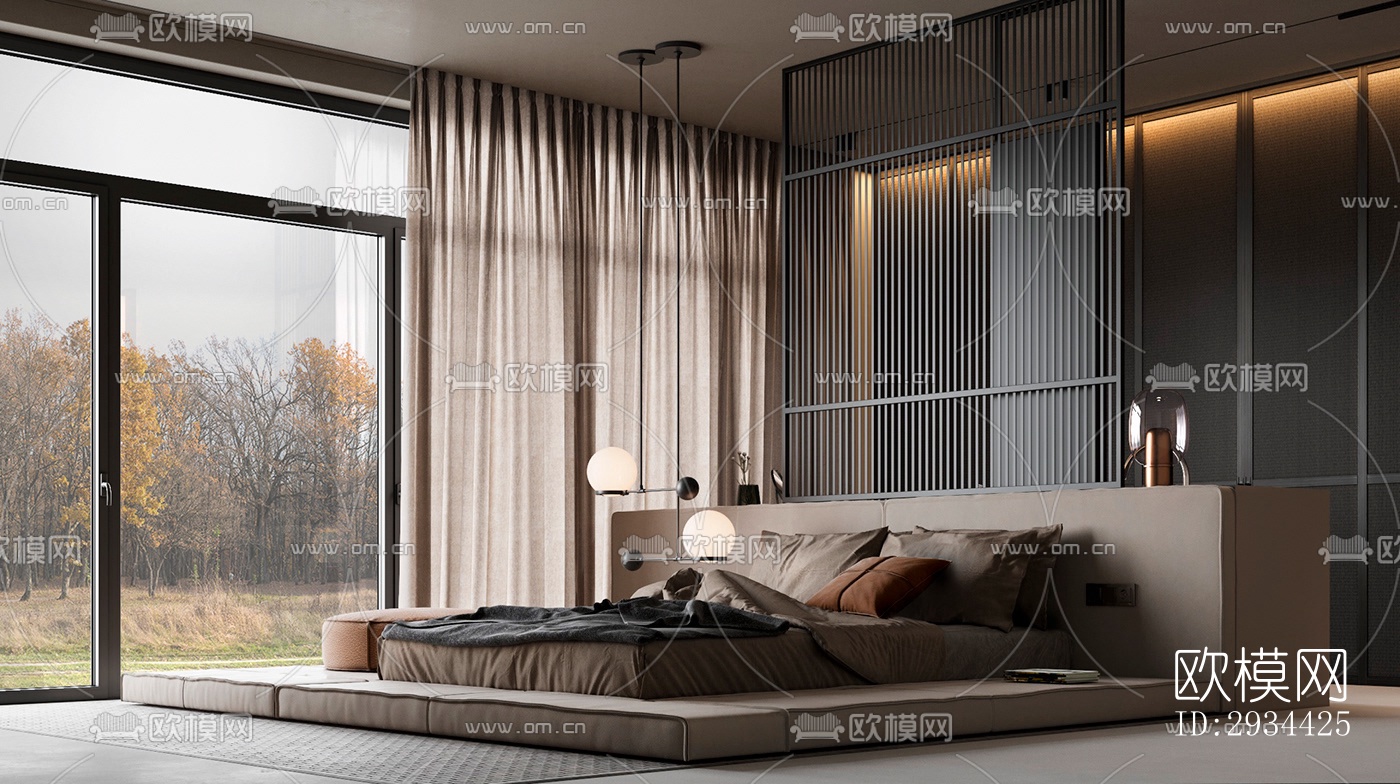 北欧平层效果图下载（渲染图3）