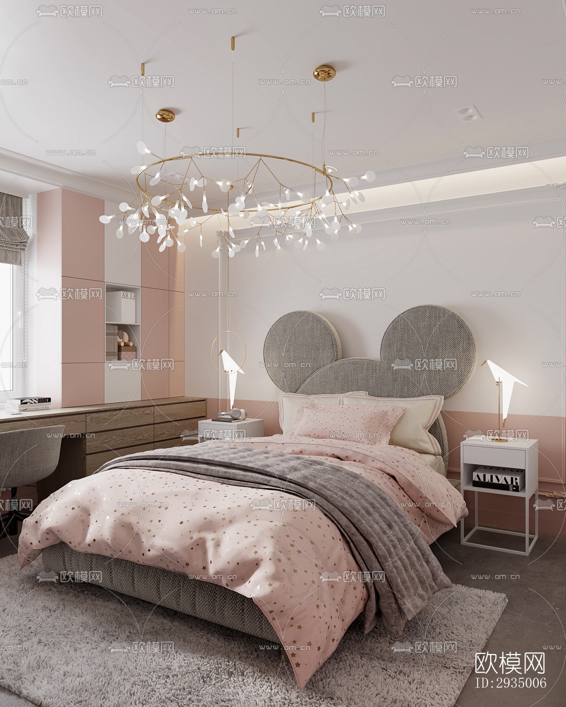 现代平层效果图下载（渲染图12）