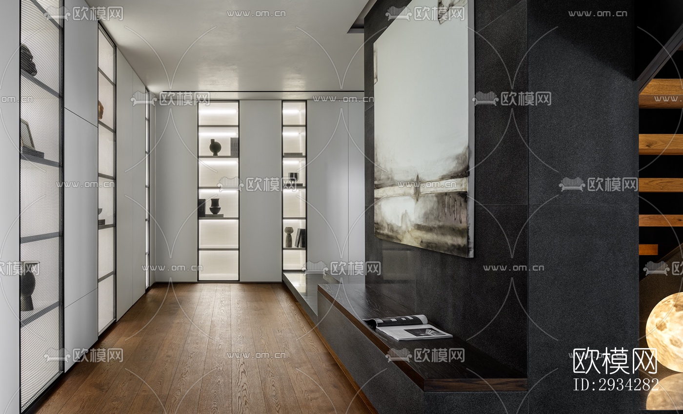 现代复式效果图下载（渲染图16）