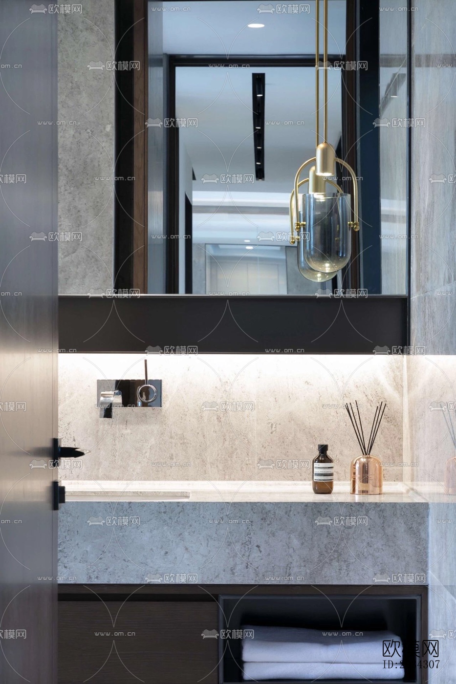 现代复式效果图下载（渲染图7）