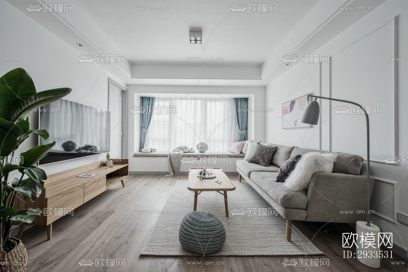 北欧公寓效果图下载（渲染图14）