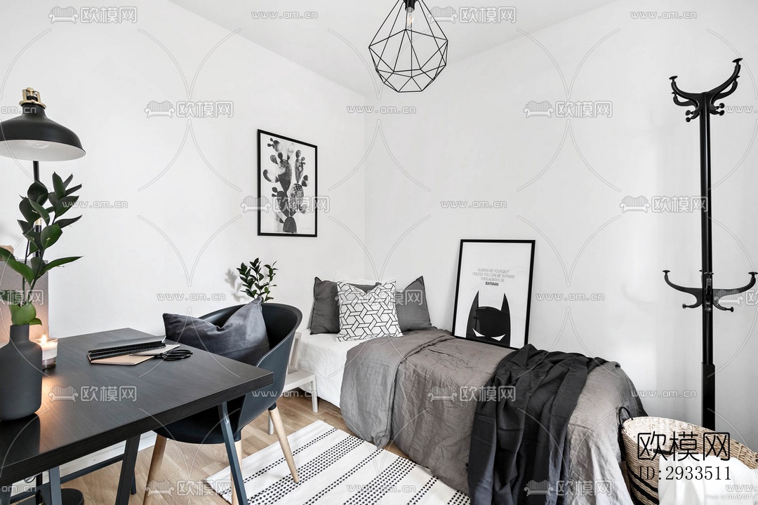 北欧公寓效果图下载（渲染图6）