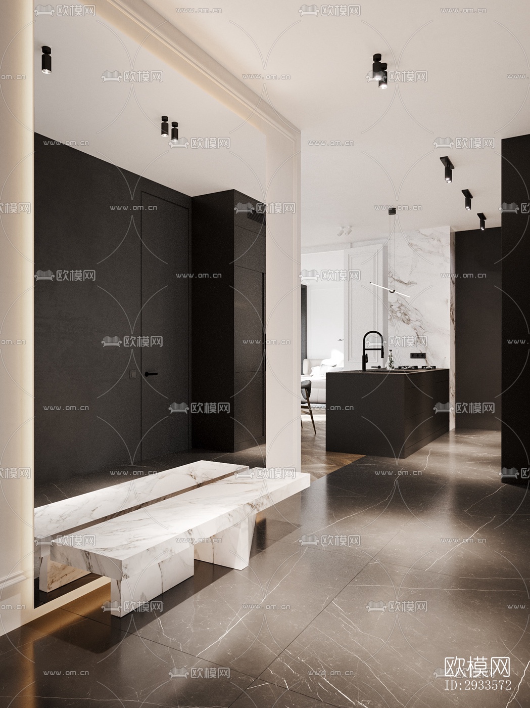 北欧公寓效果图下载（渲染图4）