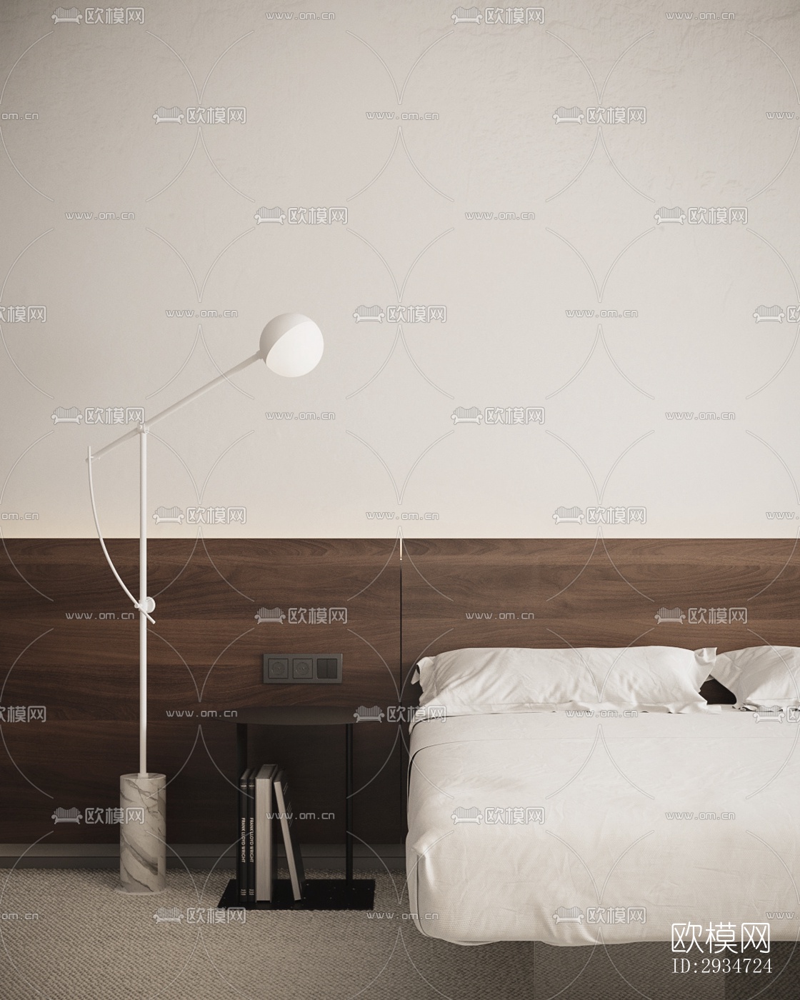 现代平层效果图下载（渲染图16）