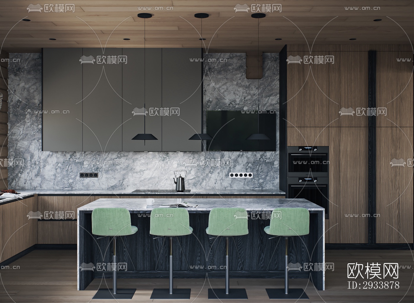 北欧别墅效果图下载（渲染图16）