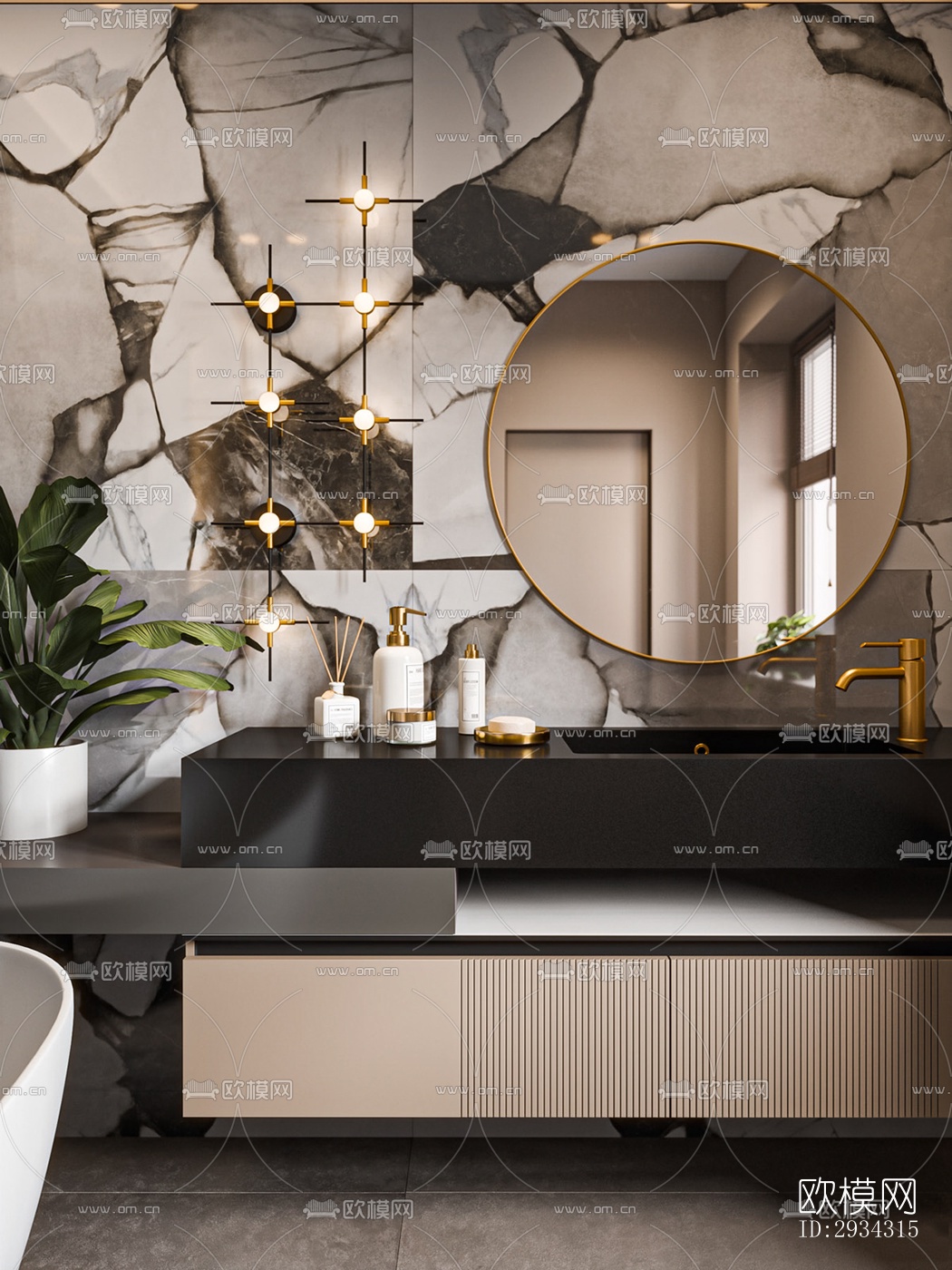 现代复式效果图下载（渲染图18）