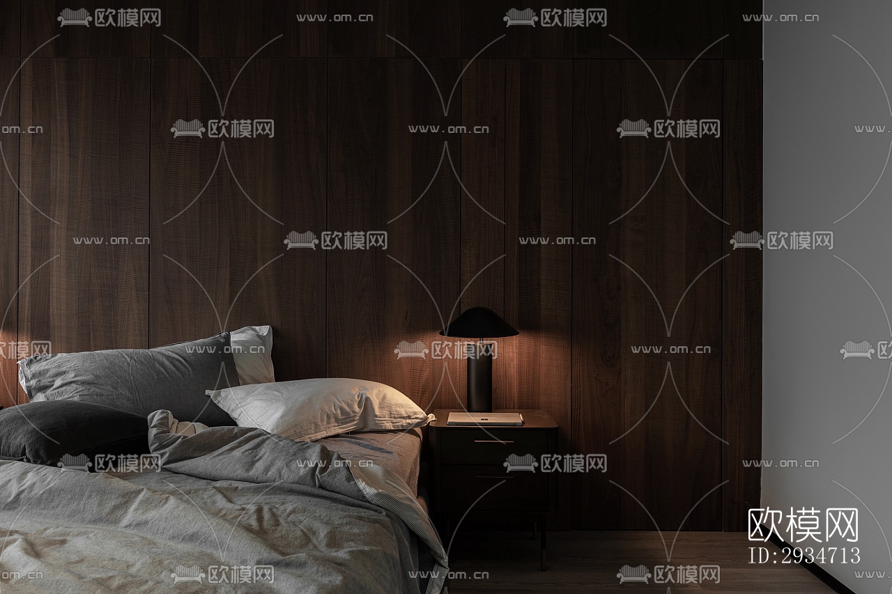 现代平层效果图下载（渲染图8）