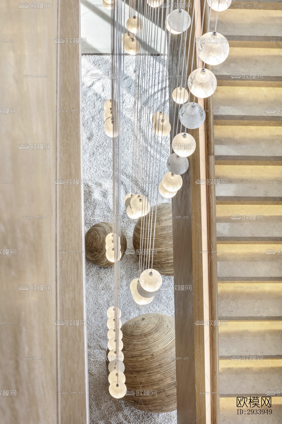 新中式别墅效果图下载（渲染图2）